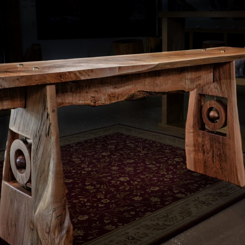 Big Leaf Maple Trestle Table