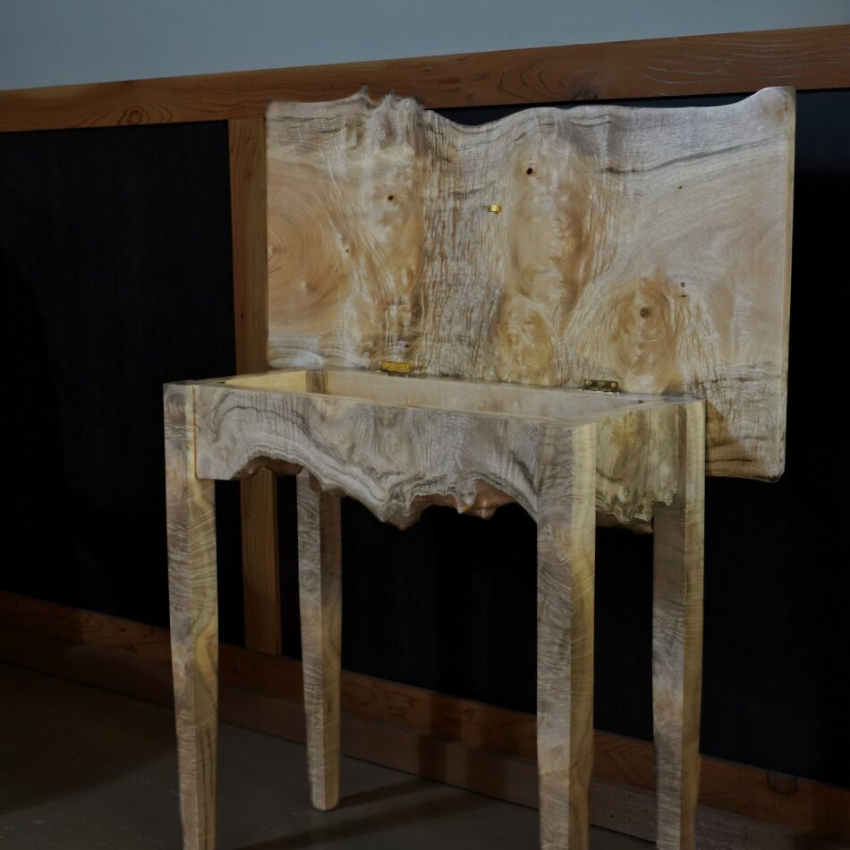 Myrtlewood Burl Accent Table