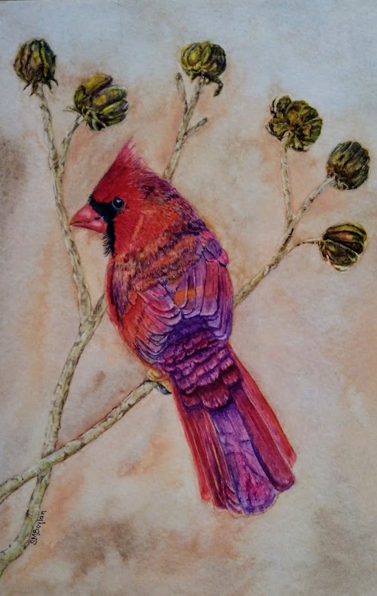 Red Cardinal Painting